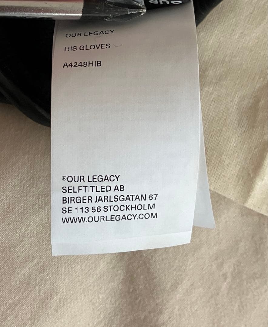our legacy his gloves レザーグローブ　モード　深水光太
