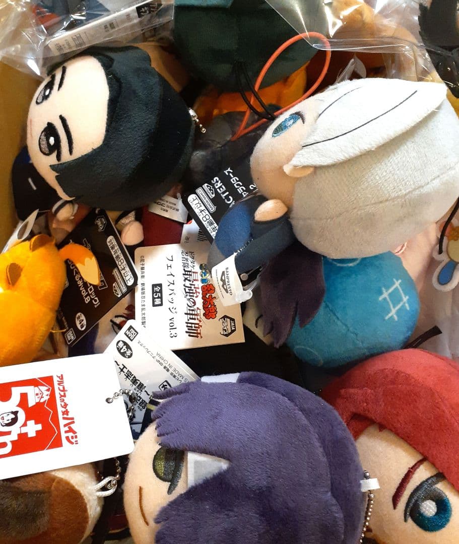 ちびぐるみ&BIGぬいぐるみ&ぷちマスコット等、アニメまとめ売り希少50点以上