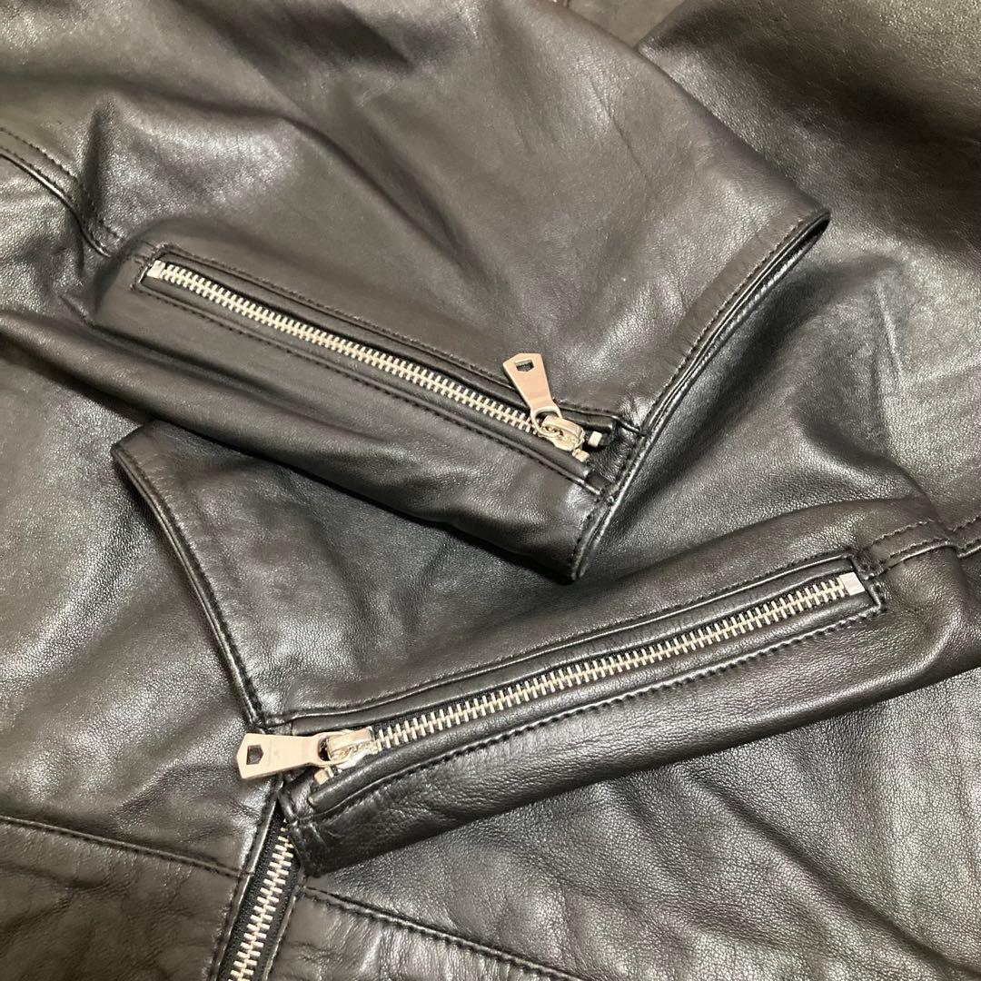 ！美品！　メゾンスペシャル　レザーブルゾン　ブラック　0 廃盤品