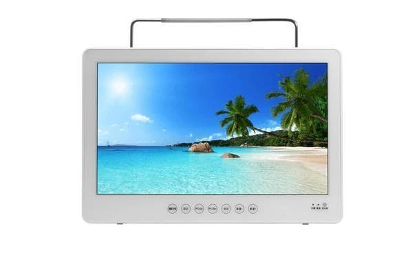 防水14インチフルセグDVD防水性能、キッチンお風呂等アウトドアで車でDVDTV