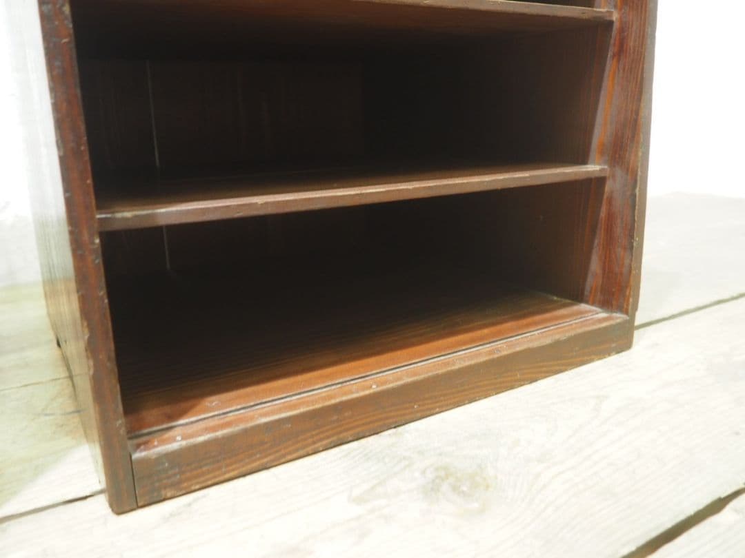 1216 2台セット　レトロな収納棚　飾り棚　本棚　ケース　古家具　アンティーク