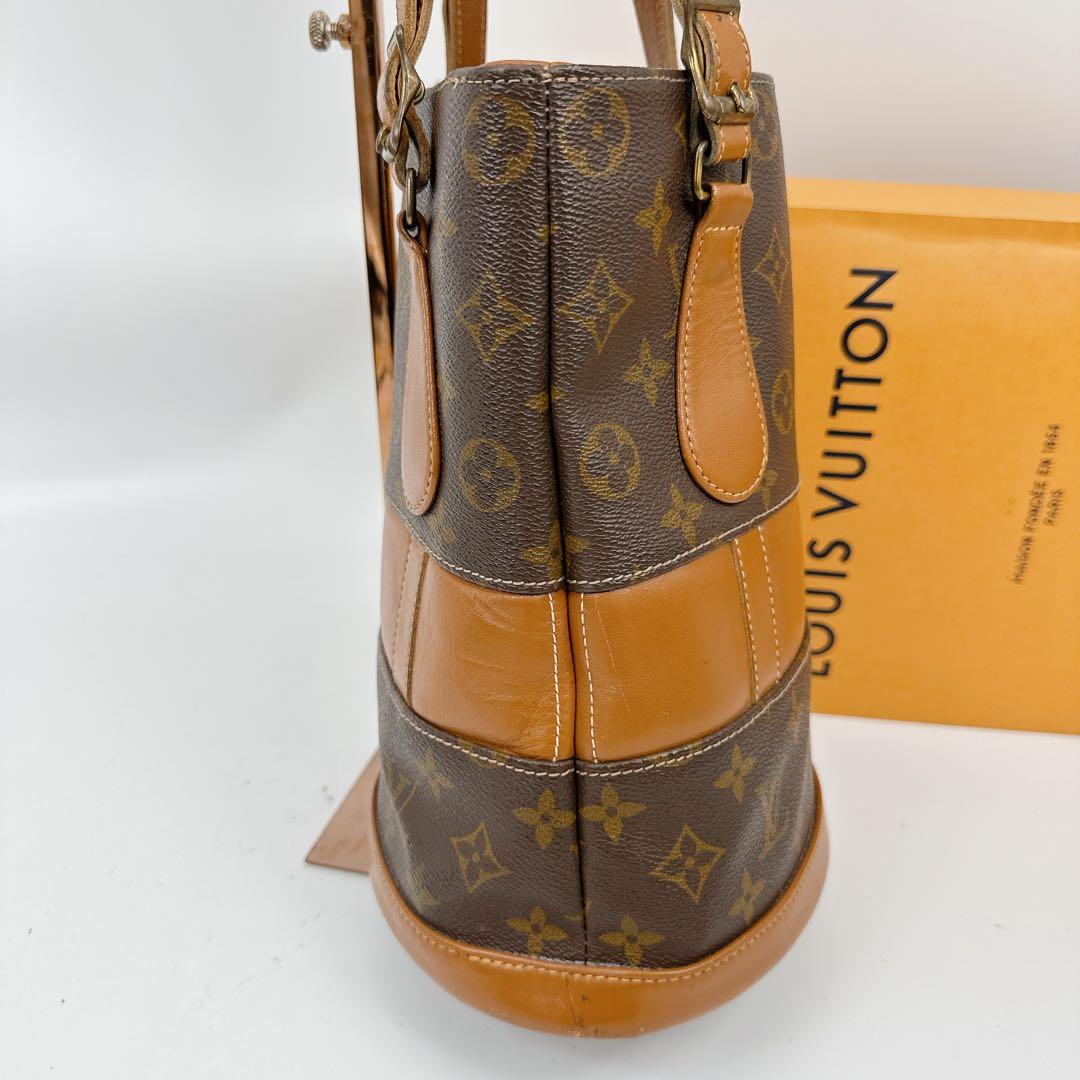 ルイヴィトン　モノグラム　USA製　バケットPM 紙タグ