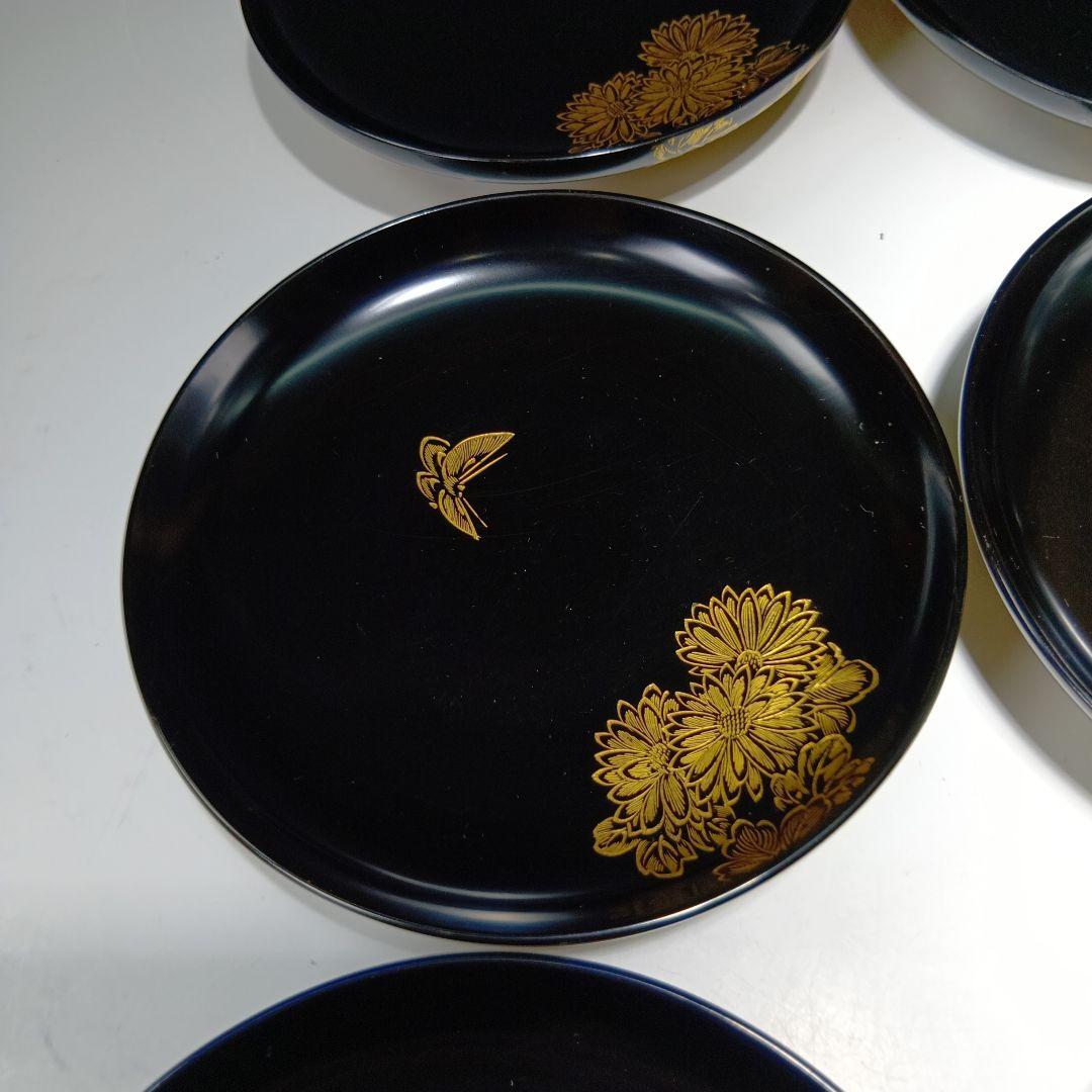 最終値下げ時代物　輪島塗沈金蒔絵　菓子碗　雑煮碗　　10客