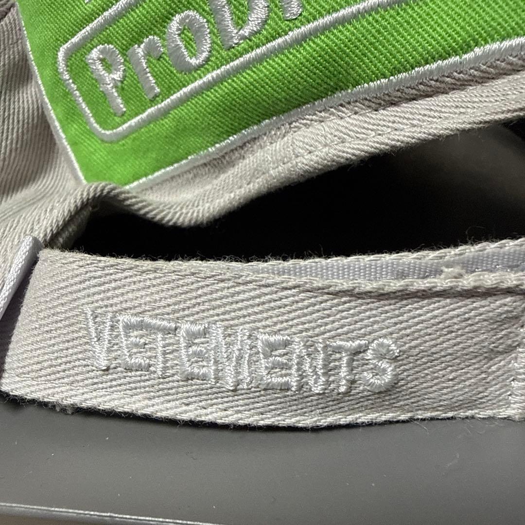 帽子 VETEMENTS BLACKOUT FLAME LOGO CAP