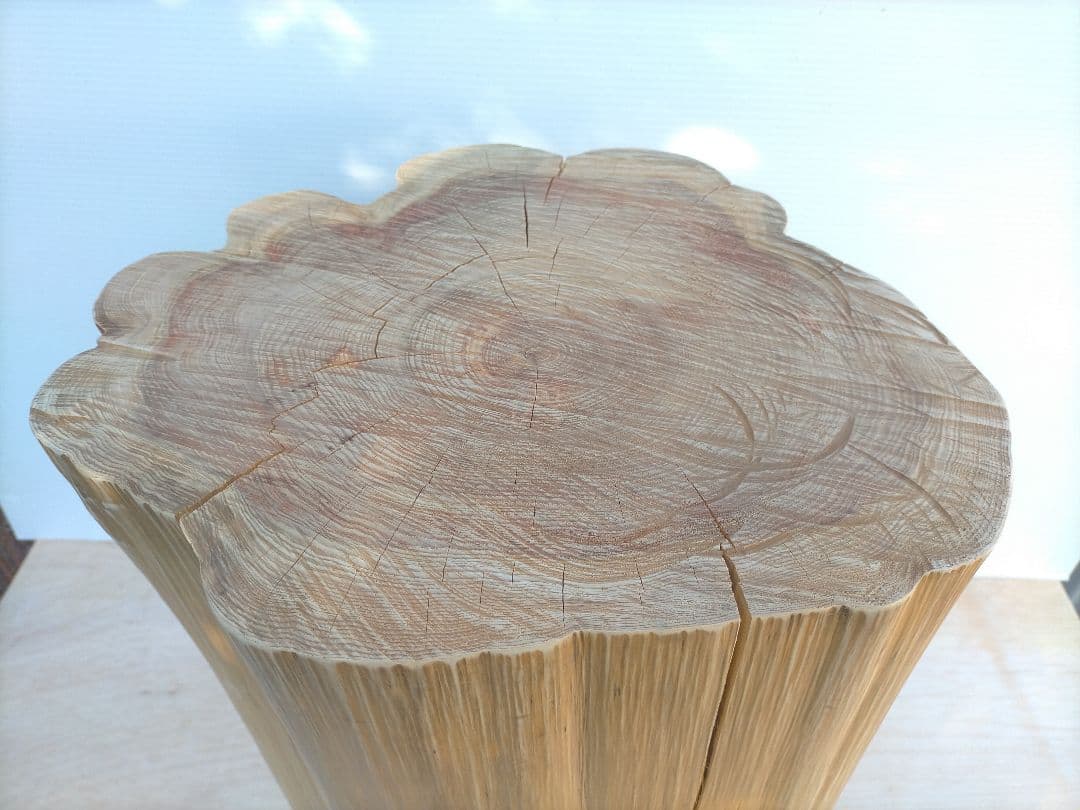 “山師の手作り” 樹齢100年 桧の切り株スツール キャンペーン期間限定