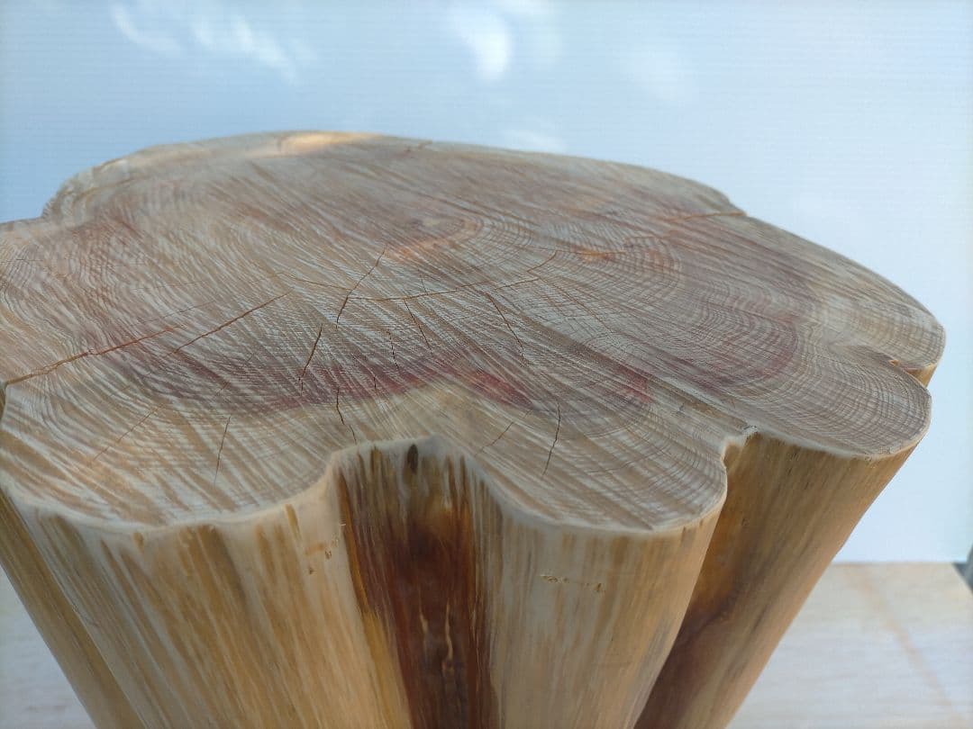 “山師の手作り” 樹齢100年 桧の切り株スツール キャンペーン期間限定