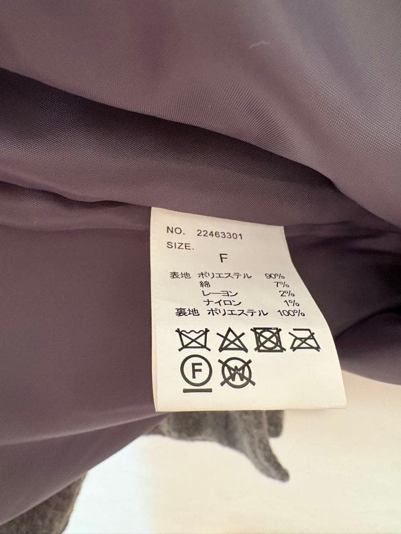 lawgy シャギーアクセントボタンジャケットコート