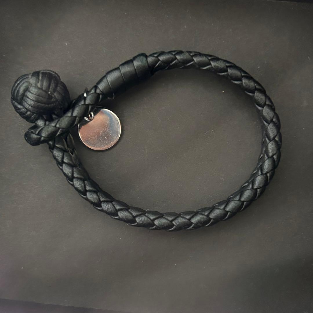 極美品　ボッテガヴェネタ イントレチャート レザー ブレスレット ストラップ