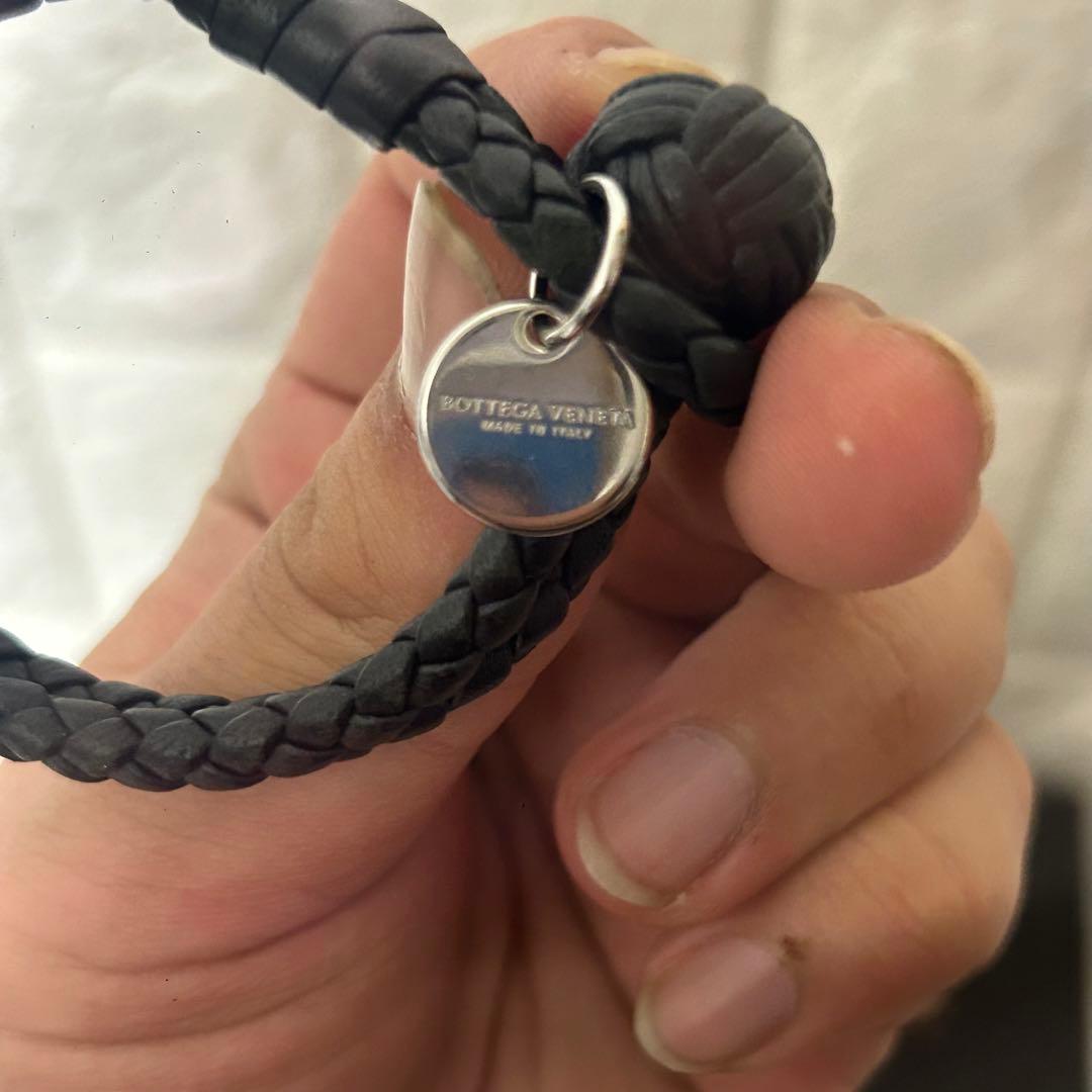 極美品　ボッテガヴェネタ イントレチャート レザー ブレスレット ストラップ