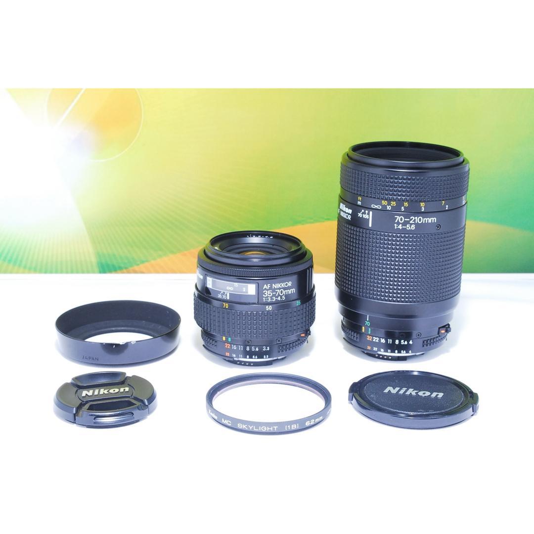 付属品多数✨Nikon D70 ダブルレンズ レトロかわいい CFカード付き