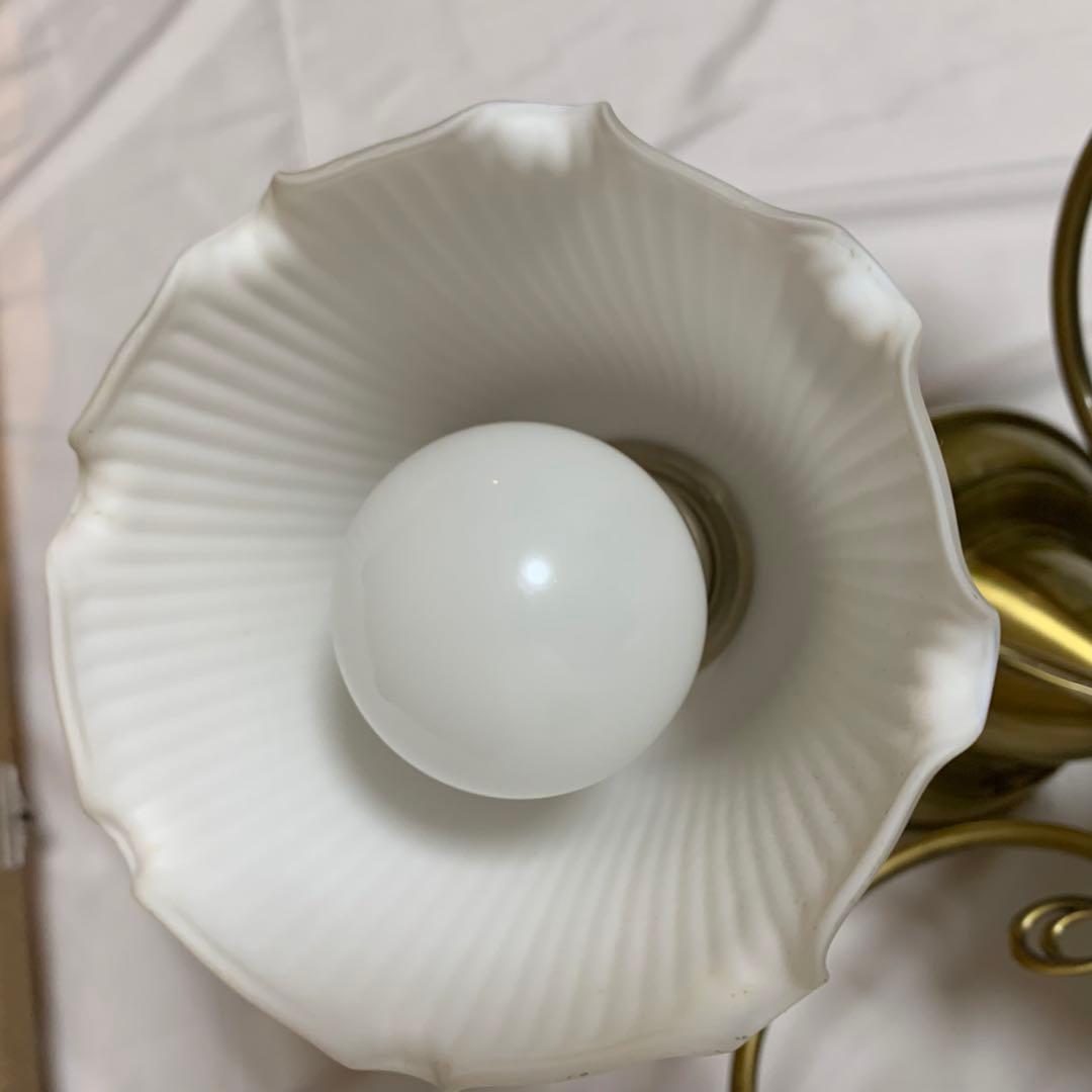 KOIZUM アンティーク　シャンデリア 6灯　フラワー　シェード