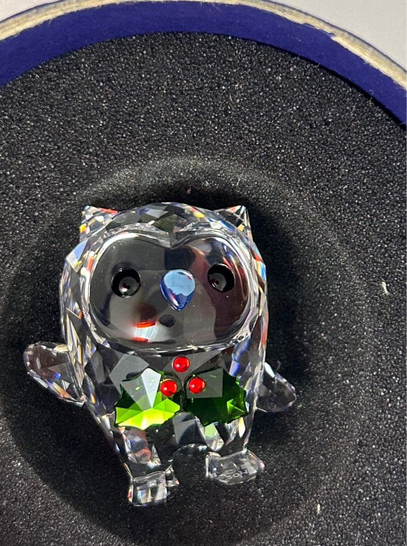 スワロフスキー　フクロウ　ふくろう　置物