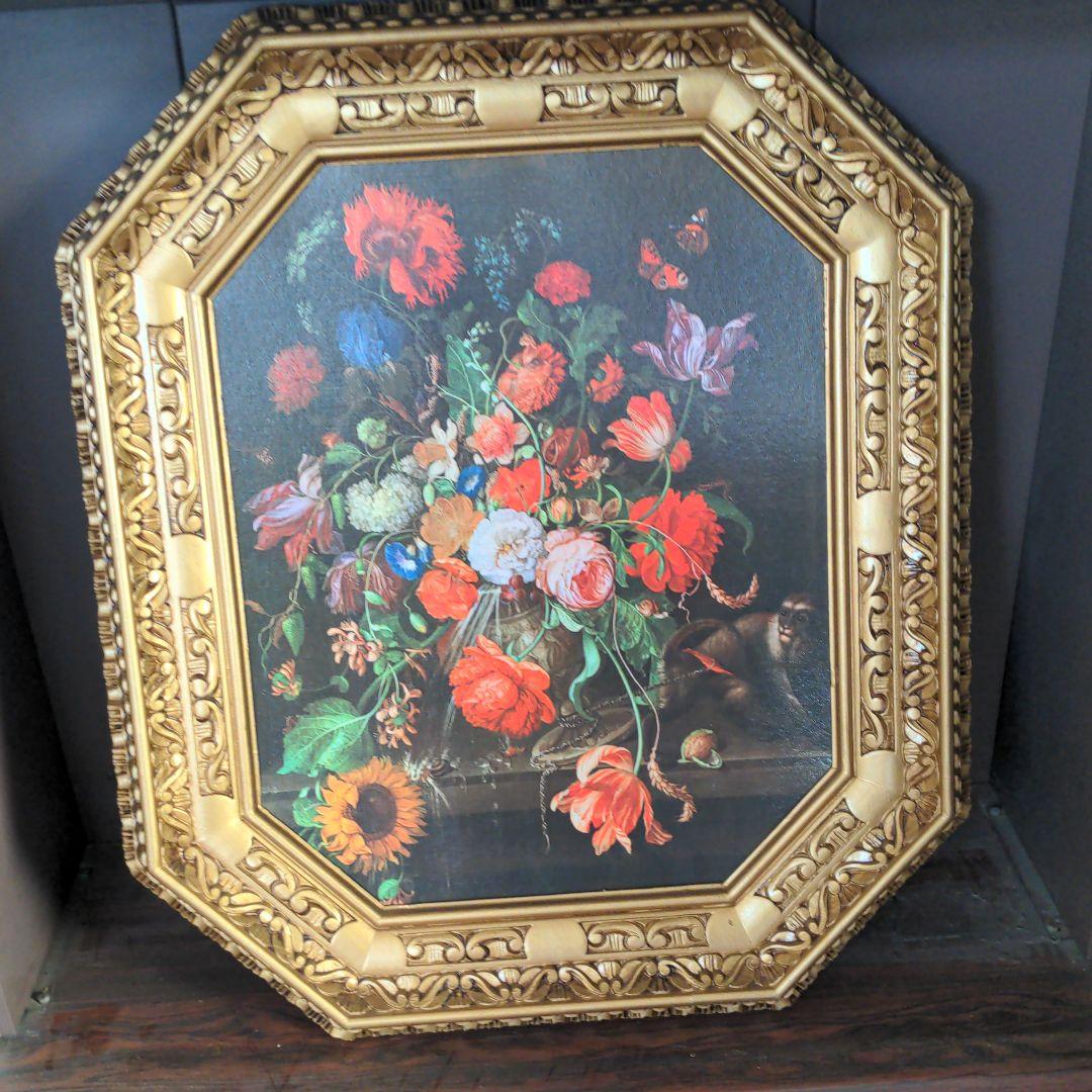 週末値下げ！ヨーロピアン　額　イタリア　花