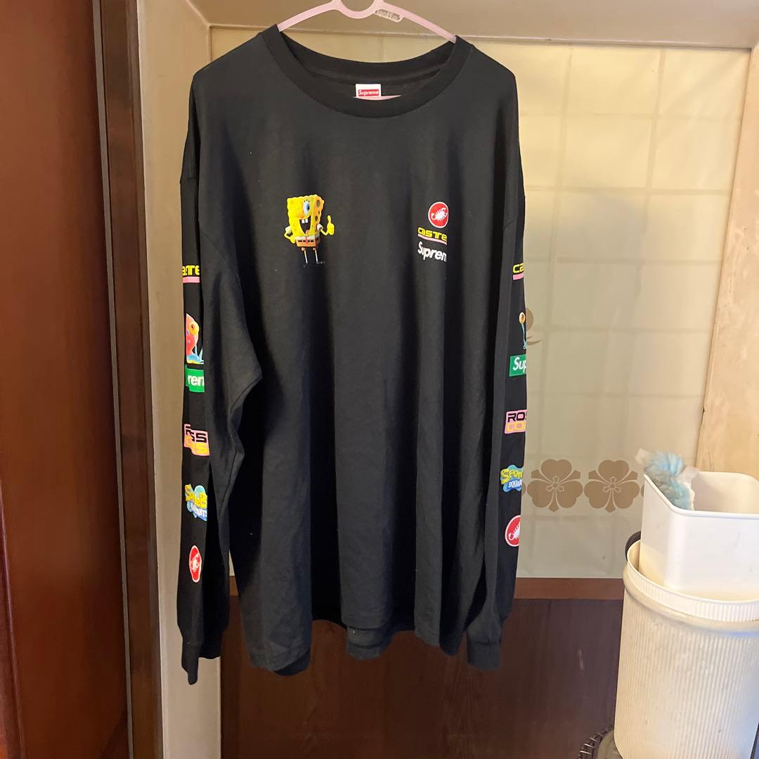 Supreme スポンジボブ 長袖Tシャツ XXL