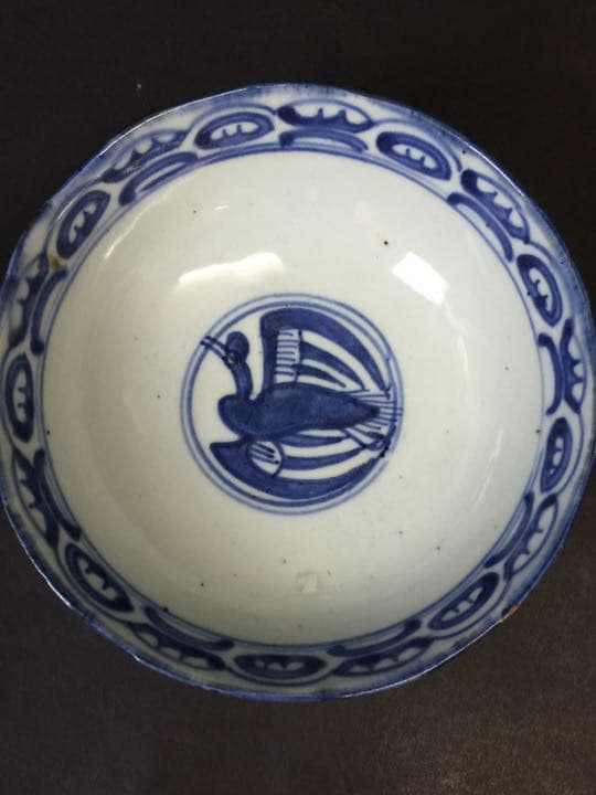 唐物 染付 青花茶碗 抹茶道具 古美術 中国古玩