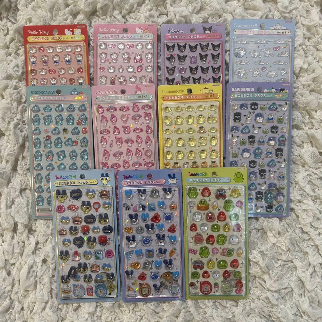 ボンボンドロップシール　ミニ　サンリオ　たまごっち　11枚セット