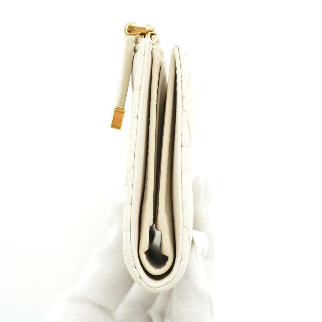 ✨極美品✨　Dior ディオール　ミニ財布　二つ折り　カロ　ダリア　レザー