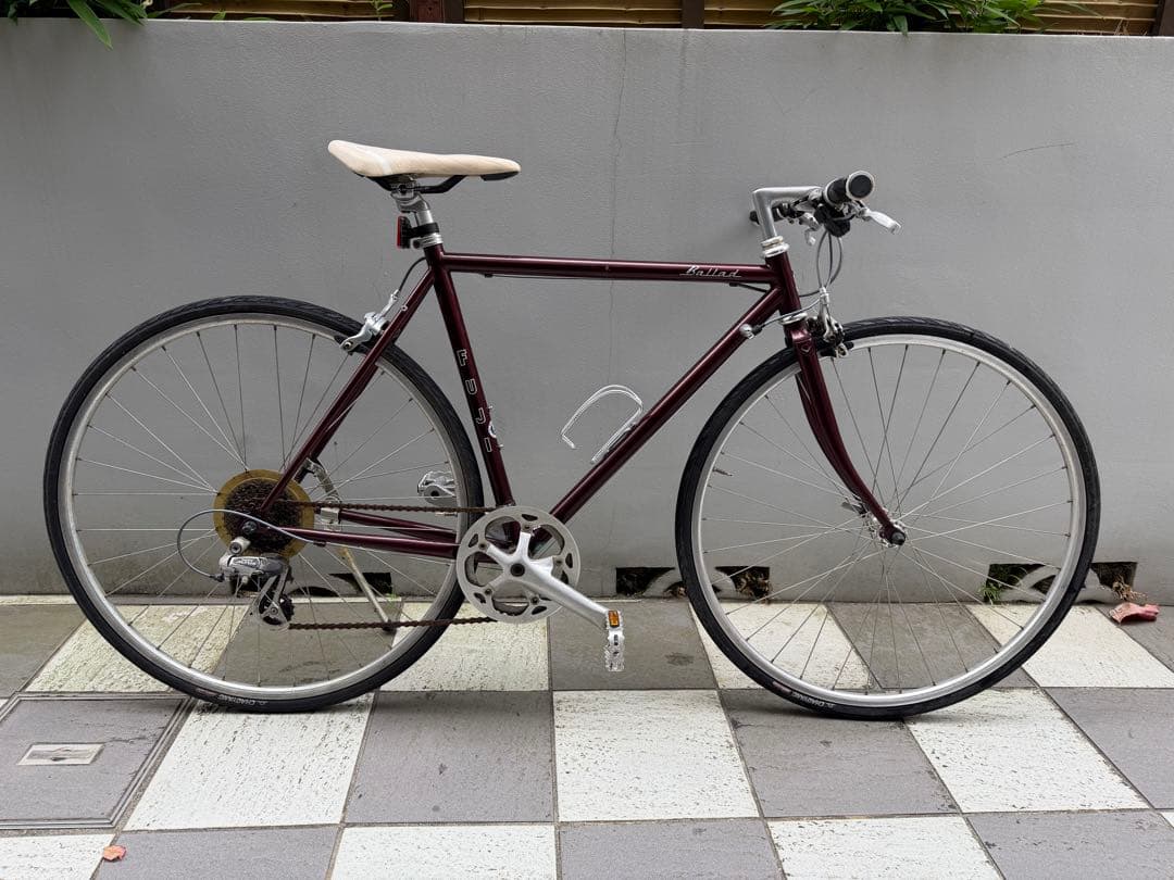 FUJI フジ BALLAD バラッド クロスバイク 赤 ボルドー