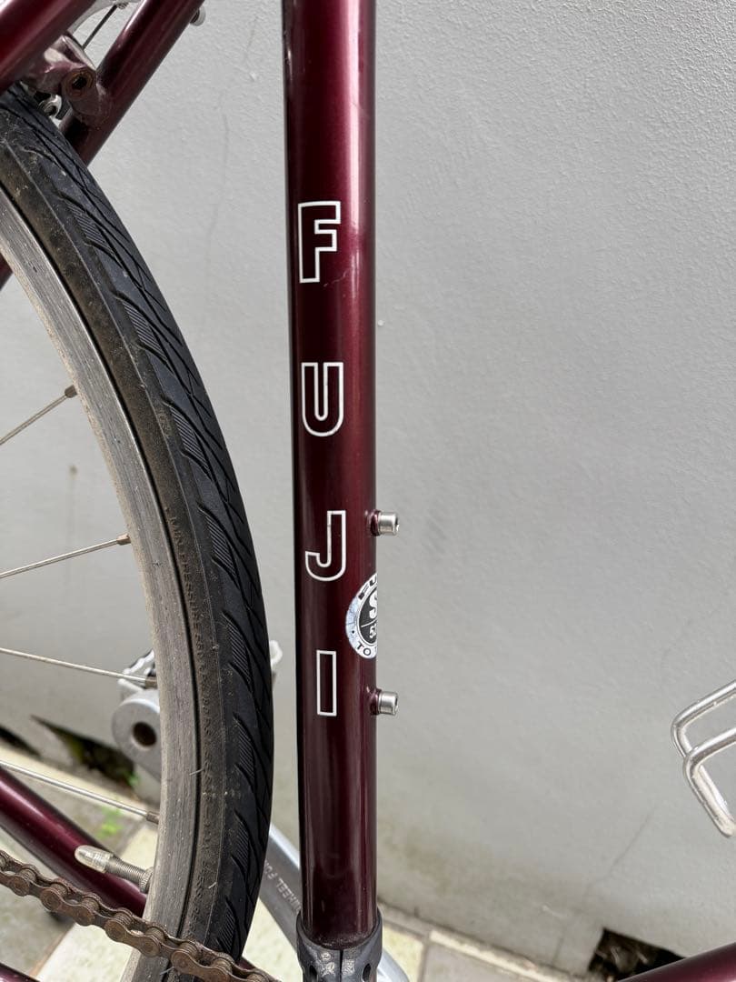 FUJI フジ BALLAD バラッド クロスバイク 赤 ボルドー