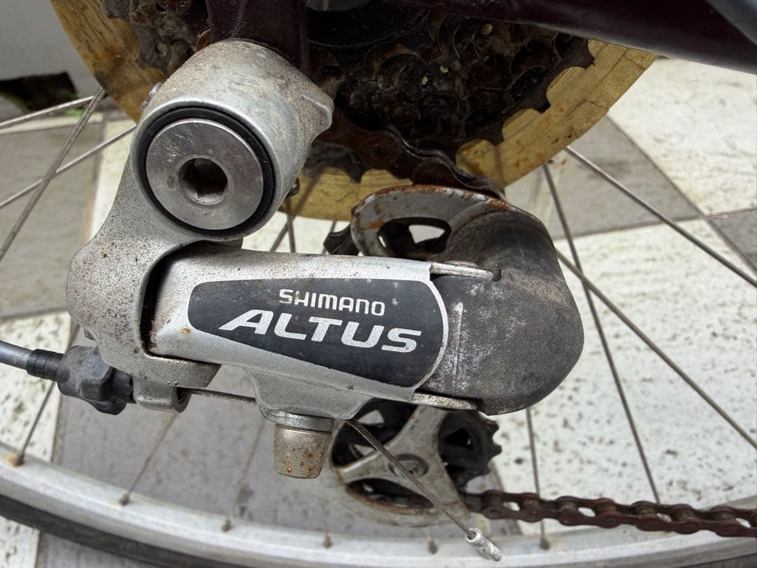 FUJI フジ BALLAD バラッド クロスバイク 赤 ボルドー