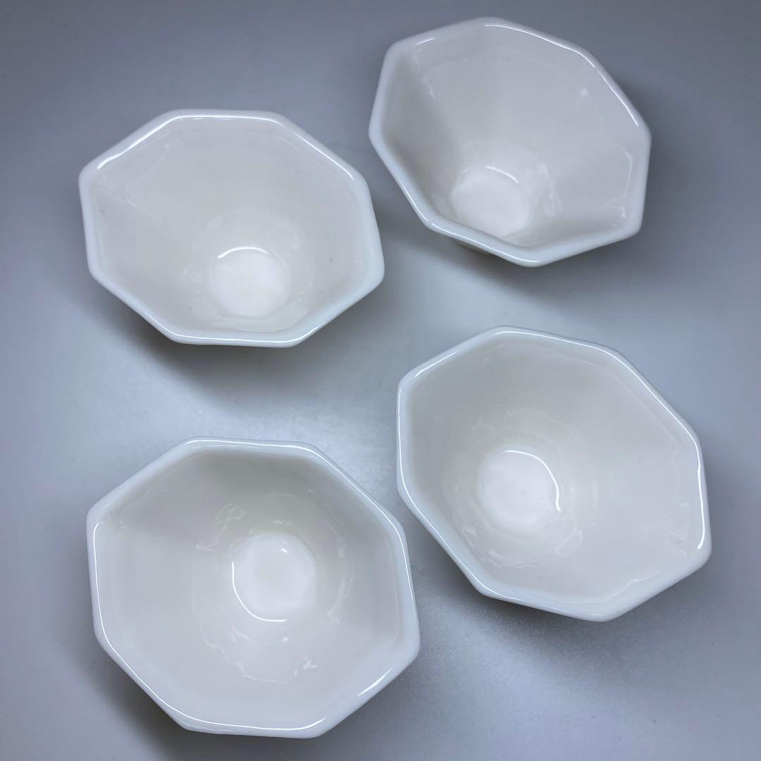 専用　中国清時代　徳化窯煎茶碗4客　口径7.8㎝　東Y6-1118☆2Fトヒコ