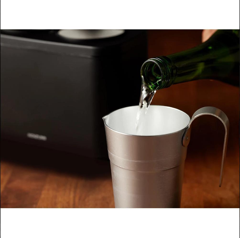 コイズミ 酒燗器 かんまかせ 湯煎タイプ 温度調節 保温機能付き ブラック