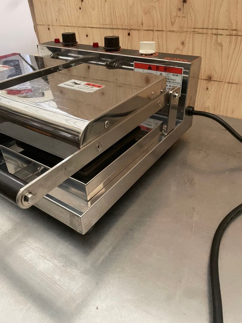 電気 ホットスナッカー ホットサンドメーカー 2連式 単相 100V