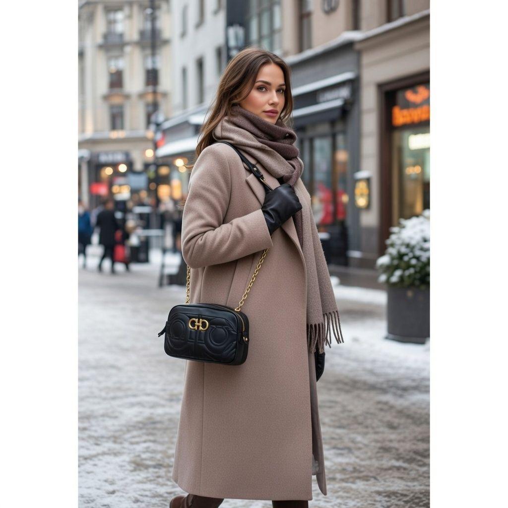 未使用級✨ フェラガモ ダブルガンチーニ キルティング ショルダーバッグ