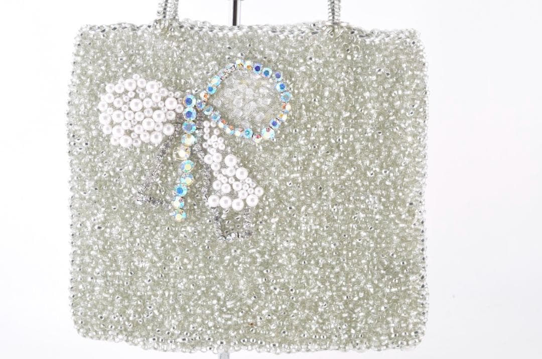 ANTEPRIMA アンテプリマ リボン ワイヤーバッグ 手提げかばん シルバー