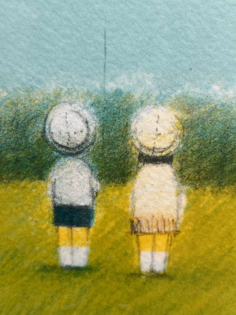 府川 誠【とばそかな】リトグラフ可愛らしい逸品　額付絵画