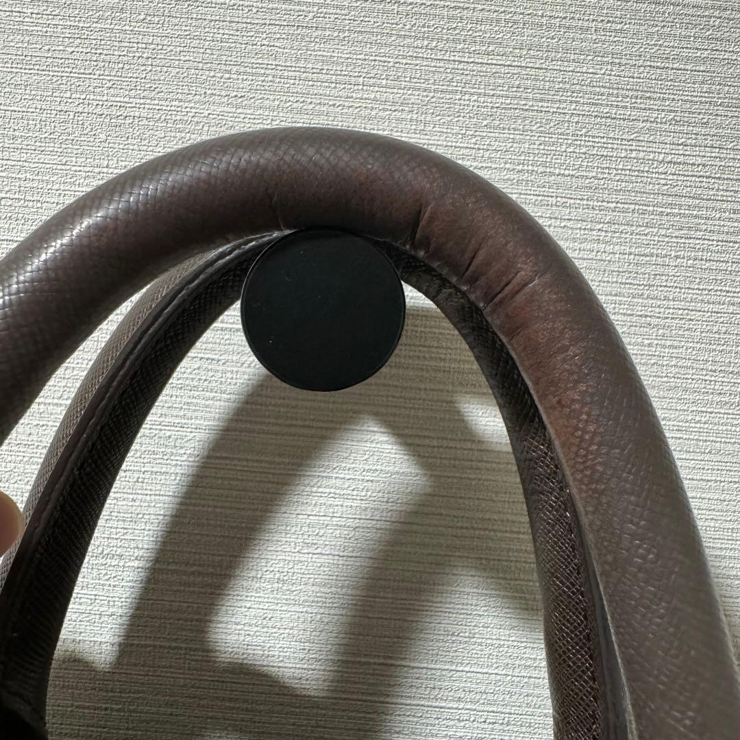 ブラウンレザー ビジネスバッグ　ペッレモルビダ　アニアリ