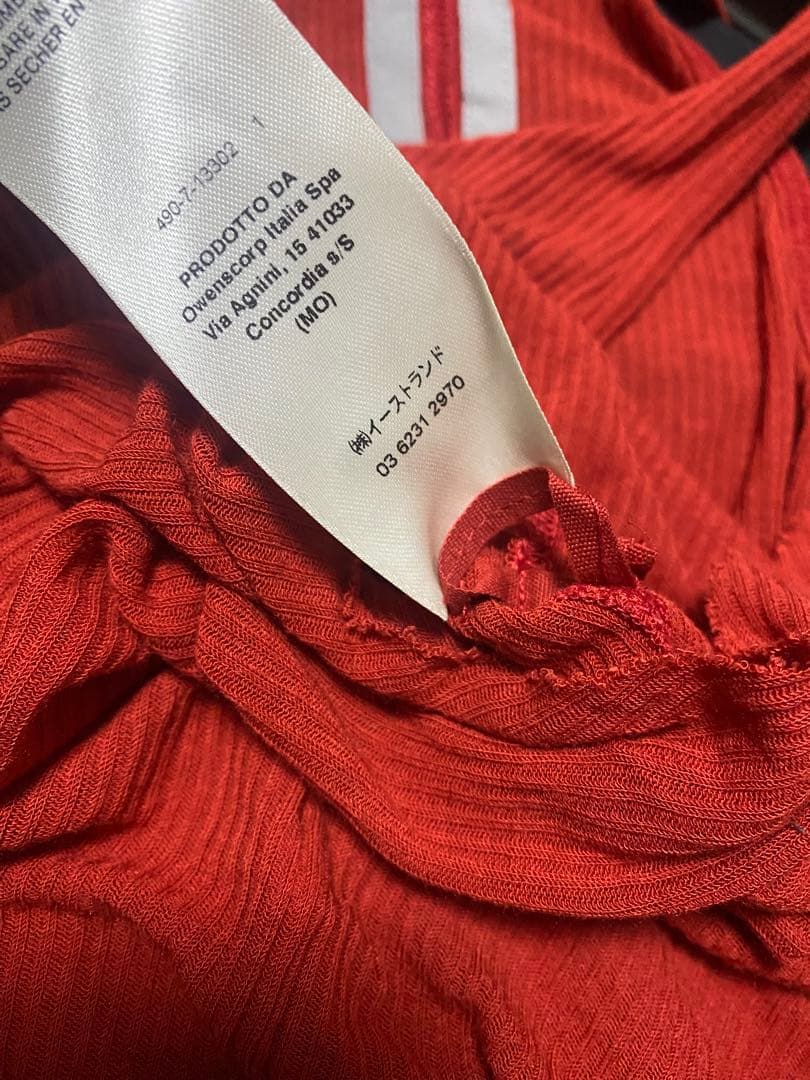 トップス Rick Owens rib long tanktop red drkshdw