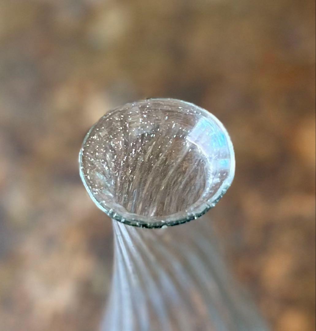 時代　捻りガラス　ウランガラス　徳利　一輪挿し　和ガラス　アンティーク　古道具