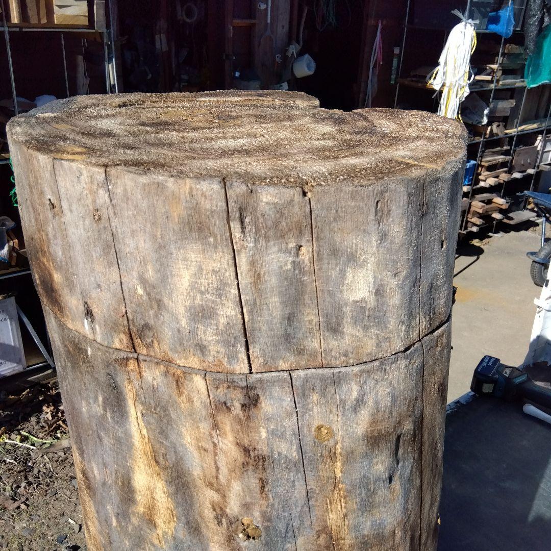 天然木製(桐材)円筒形採集道具 桐 丸洞 みつばち捕獲兼用飼育箱