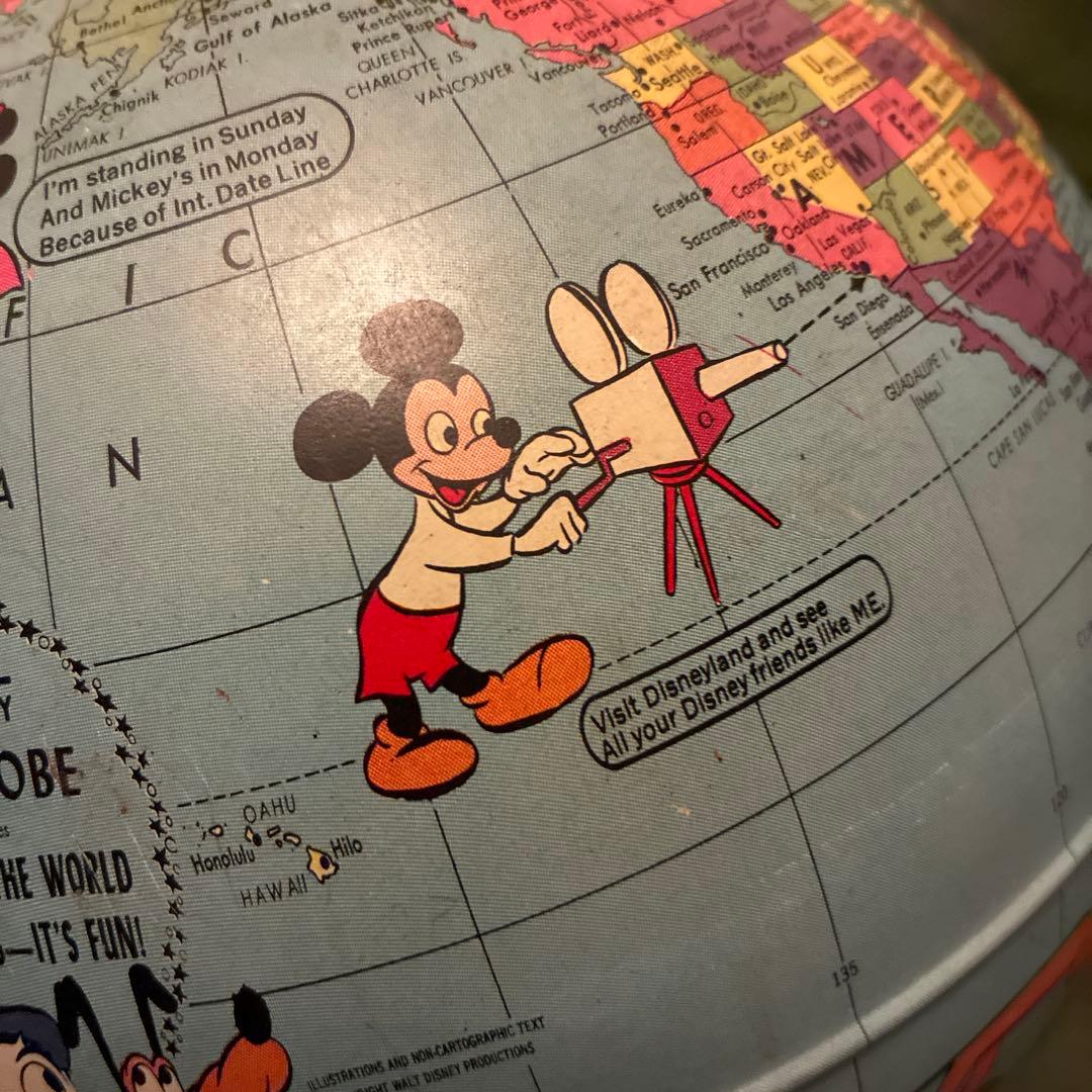 激レア 60's Rand McNally ディズニー 地球儀