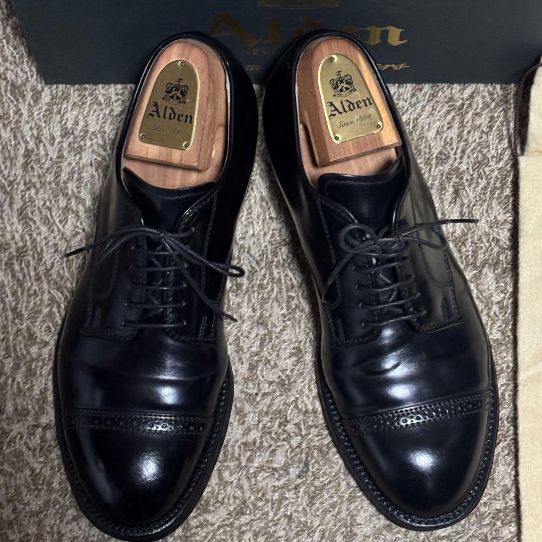 美品✨Alden56251オールデンコードバン パンチドキャプトウ