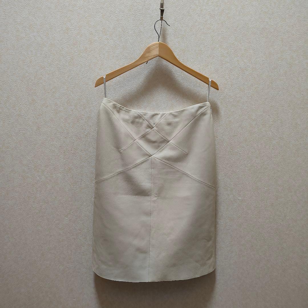 LOEWE ロエベ レザースカート 40 L 羊革 ラムレザー