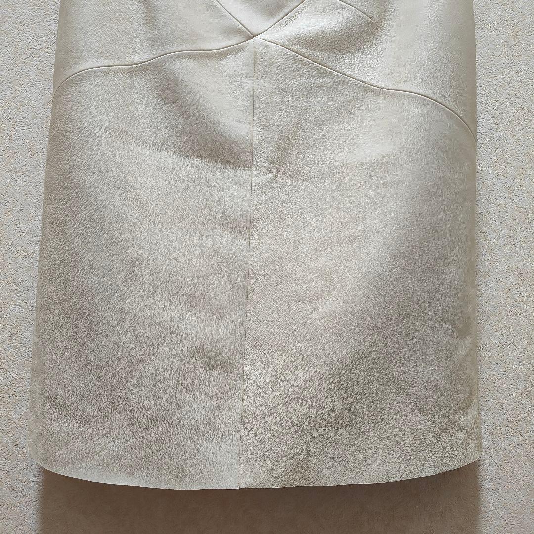 LOEWE ロエベ レザースカート 40 L 羊革 ラムレザー