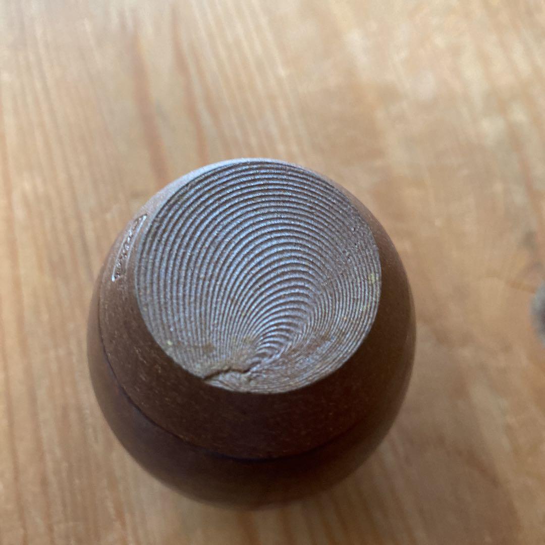 [茶道具] 信水窯　丹波　肩衝茶入　(共箱) ○