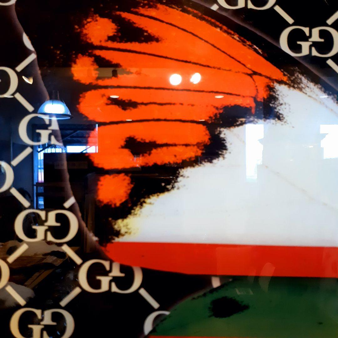 輸入雑貨　特殊強化ガラスアート　『GUCCI』　ミラーアート　60×40cm