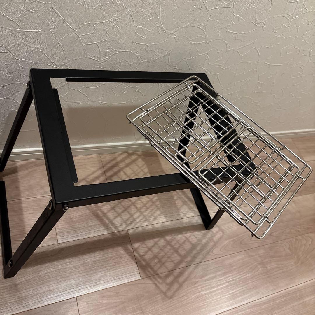 auvil ブラックミニマルチロングテーブル igt メッシュラック