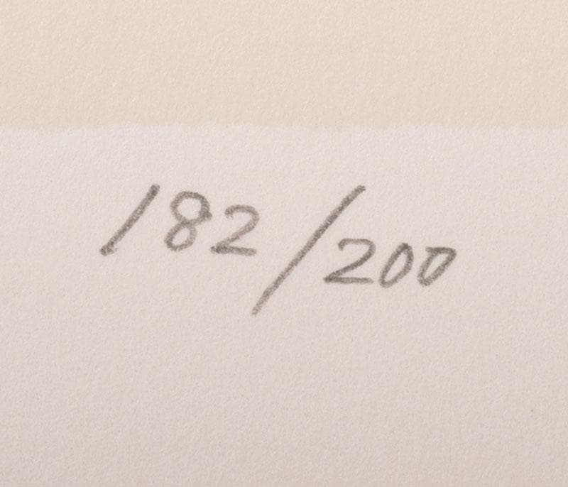 奥村土牛作　リトグラフ　『干支』　額装　C　4096B
