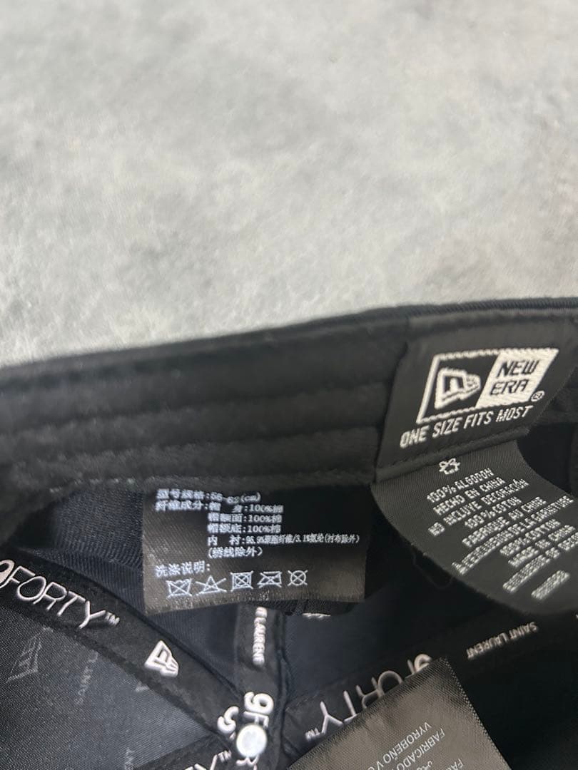 【早い者勝ち】YSL×New Era ブラックキャップ 美品