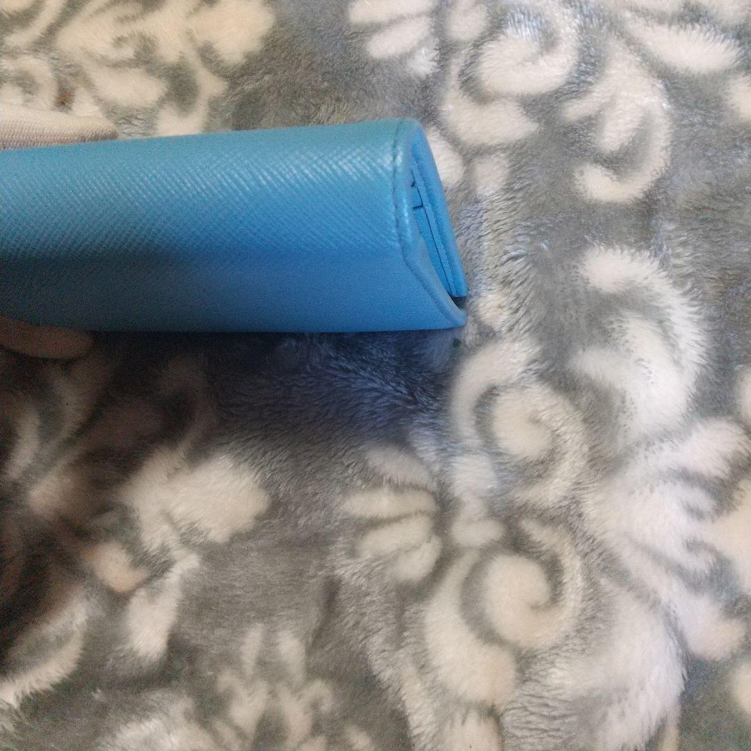 PRADA サフィアーノ 二つ折り財布ブルー系