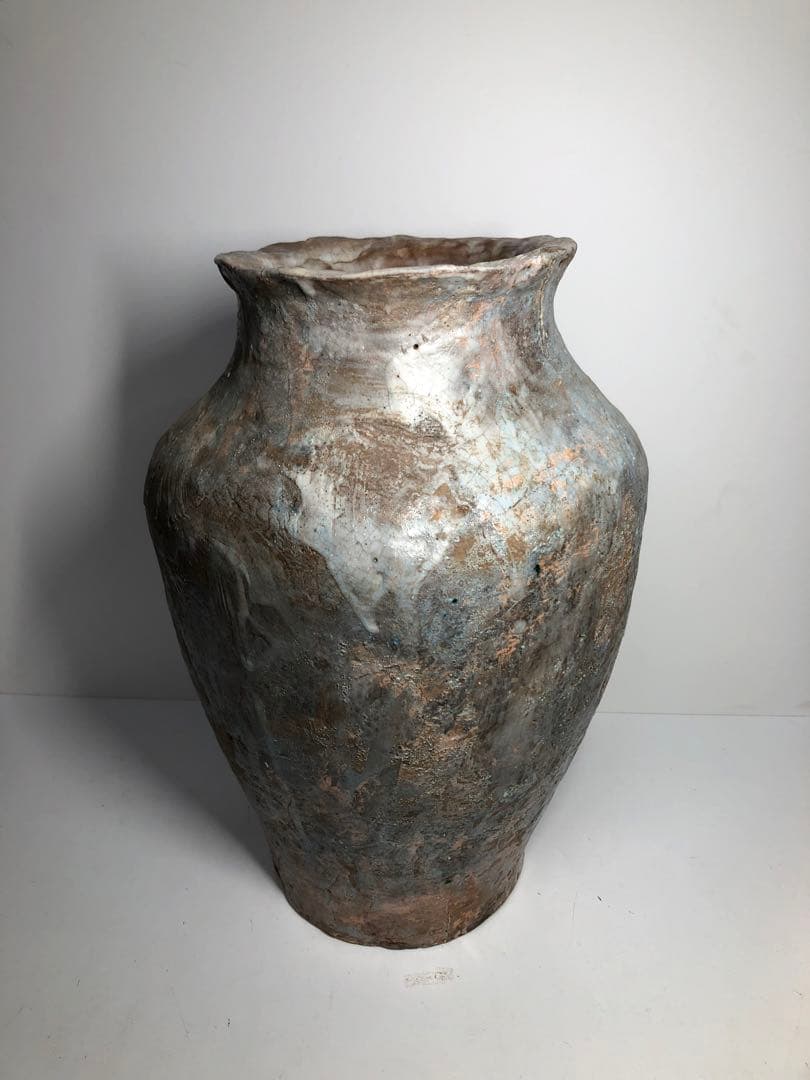 天神蟹　蟹細工　壺