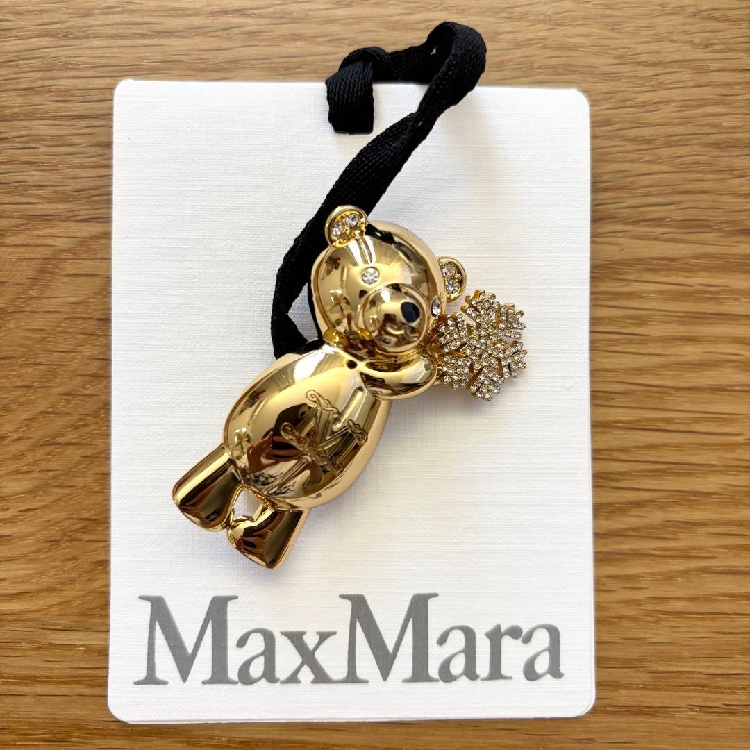 【訳あり新品未使用】MaxMara ゴールド クマ ブローチ