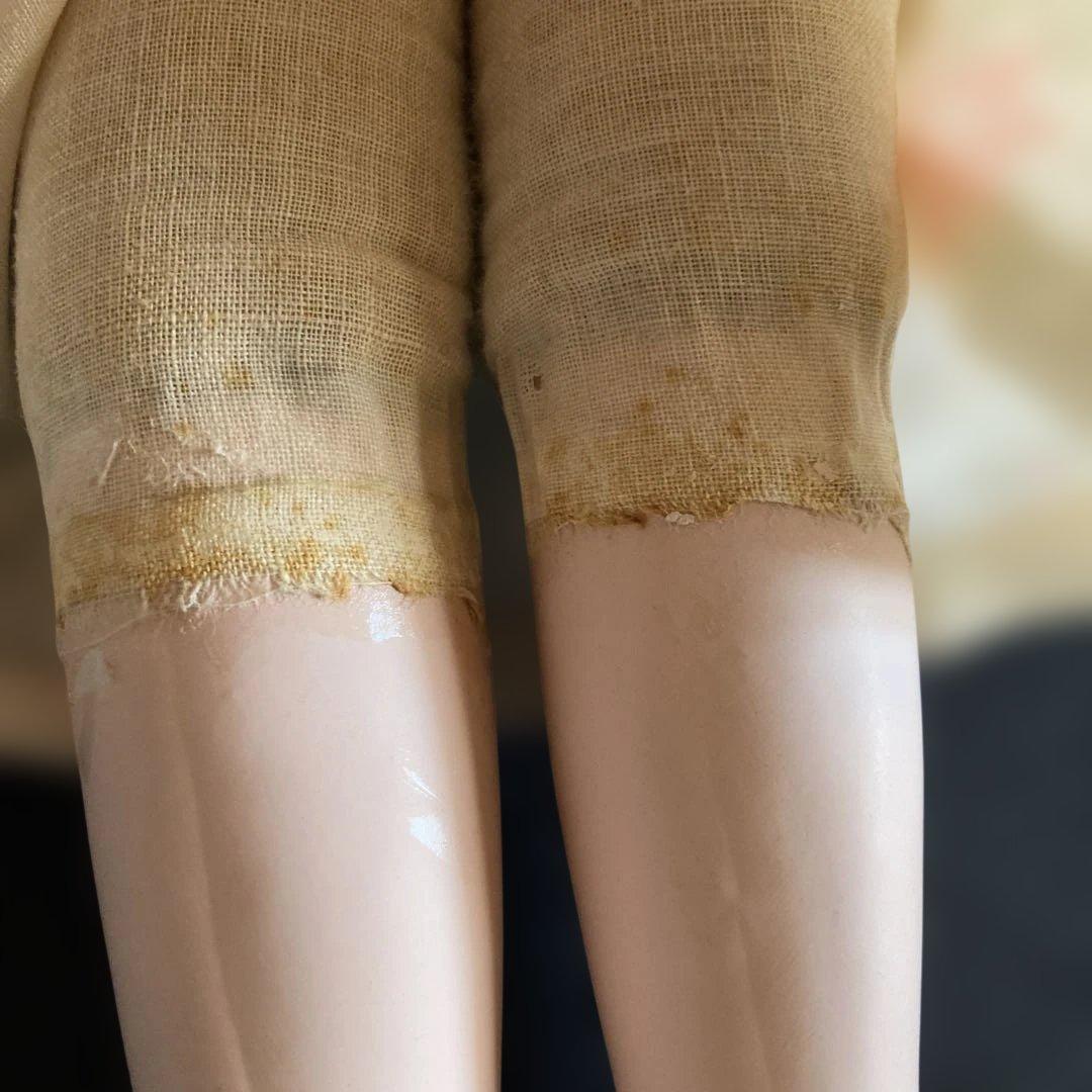 市松人形 薄いピンクの着物　少々難あり