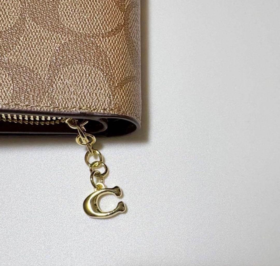 大人気✨COACH コーチ 二つ折り財布 財布 ウォレット シグネチャー 新品