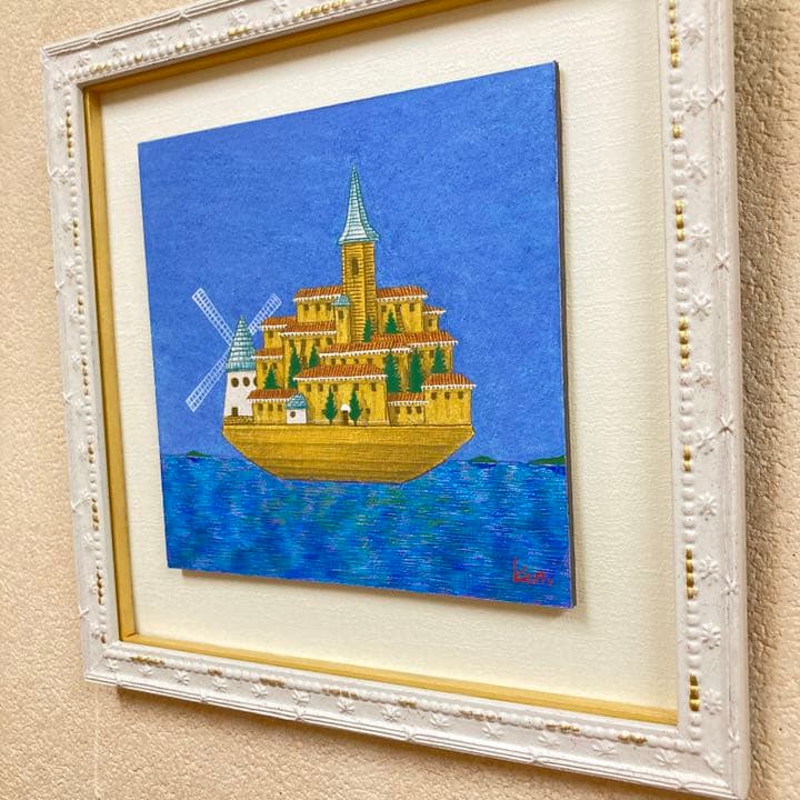 「海の旅へ」板絵テンペラ画