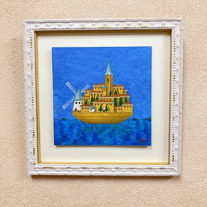 「海の旅へ」板絵テンペラ画